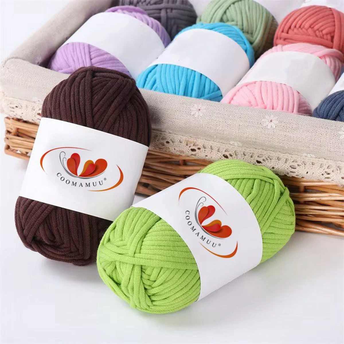 50g/Ball 80m Nylon Mischgarn Häk elgarn Baumwolle Nylon Mischgarn zum Stricken Häkeln Decken Taschen DIY Häkel projekt