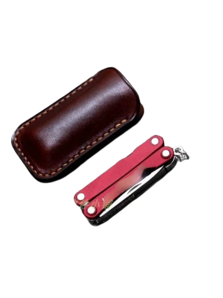 Ręcznie szyte skórzane etui na narzędzia Leatherman PS4, szczypce, pokrowiec z garbowanej roślinnie skóry bydlęcej, torba do przechowywania. — zdjęcie 2