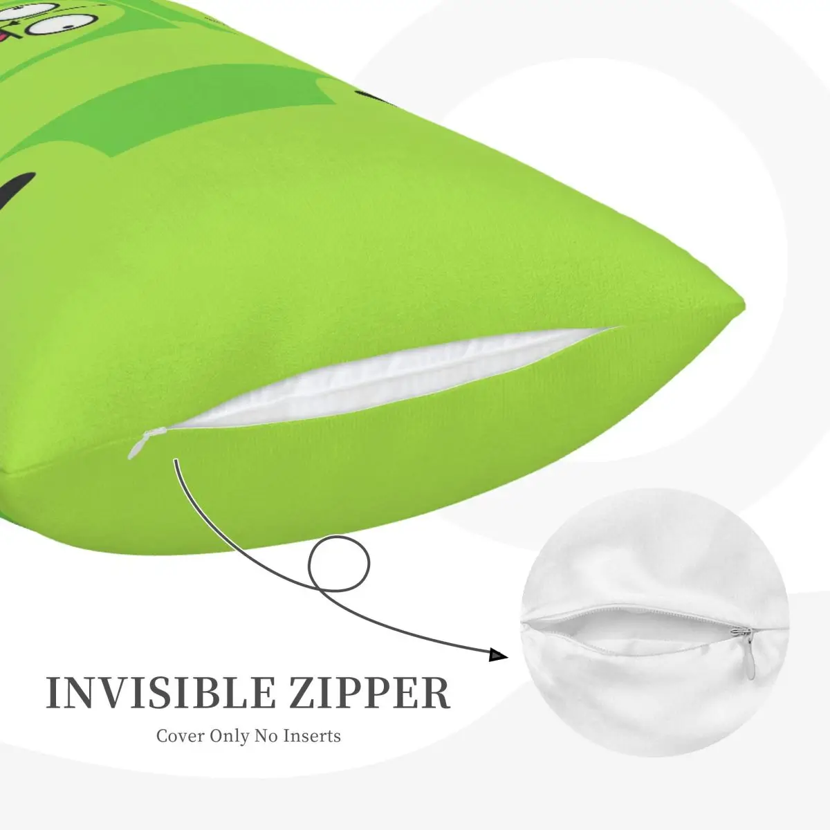 Invader Zim Rectangle Pillowcase Cushion Cover Decor Bedroom Bed Home Comfort Throw Pillow