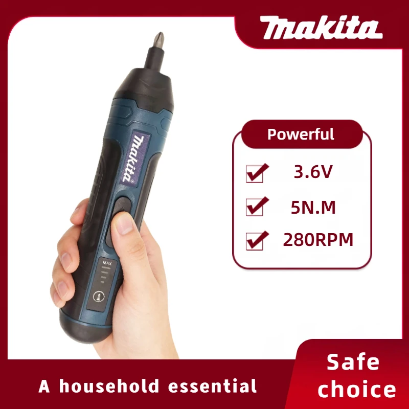 

Беспроводная электрическая отвертка Makita, 1300 мАч, перезаряжаемая регулируемая электрическая дрель, многофункциональные инструменты для разборки и ремонта крутящего момента