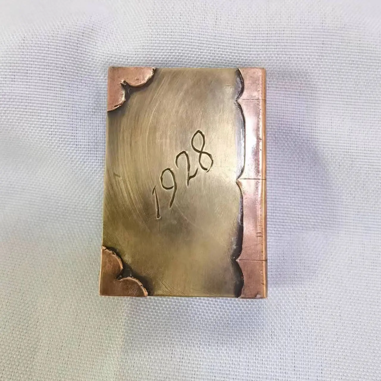 Patrol Book Handmade Oil Lighter Brass Decorative Personalized Creative Crafts