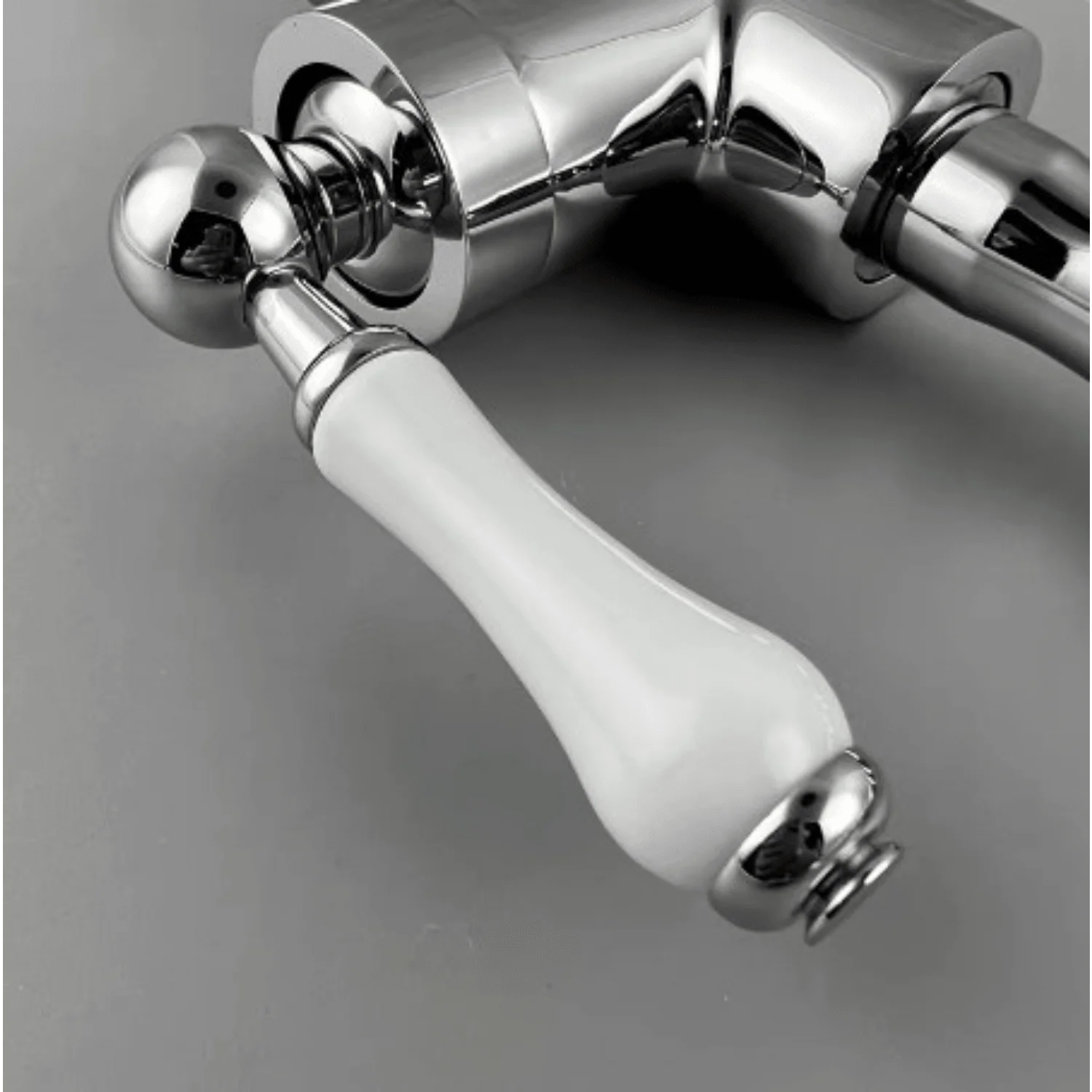 1 Pc Silver Bathroom Faucets Antique Copper Sink Faucet Kitchen Hot and Cold Water Mixer Tap 360 Rotation Kitchen Faucets