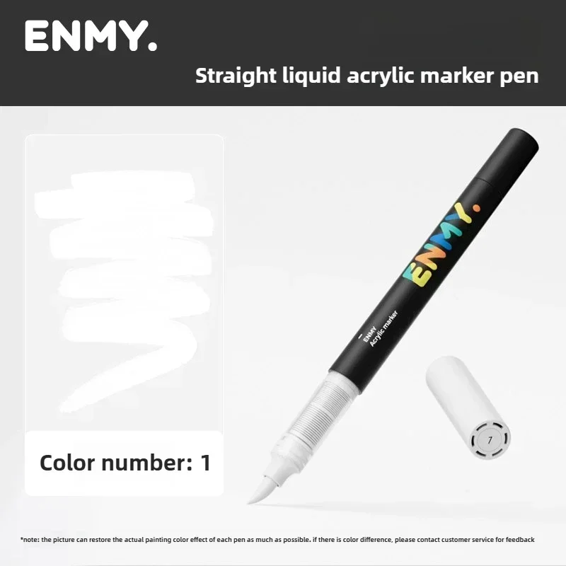 ENMY Black Box Direct Flüssige Acrylmarker mit Papier, 24–80 Farben, weicher Kopf, bunter Malstift, DIY-Farbmarker