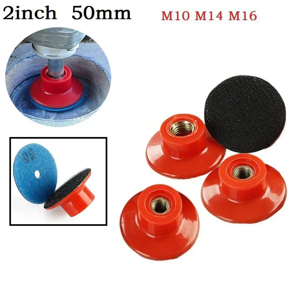 2inch 50mm Sanding Disc Backing Pad M10/M14/M16 Thread For Tile Glass Concrete Stone Sanding Disk Polishing Abrasive Tools