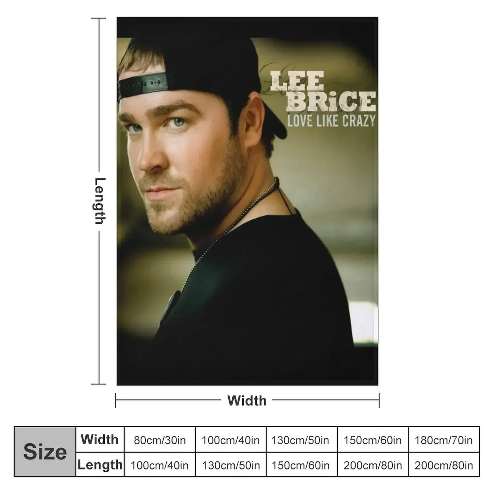Lee Brice love like crazy Throw Blanket couch cozy soft plush fuzzy picnic outdoor blanket