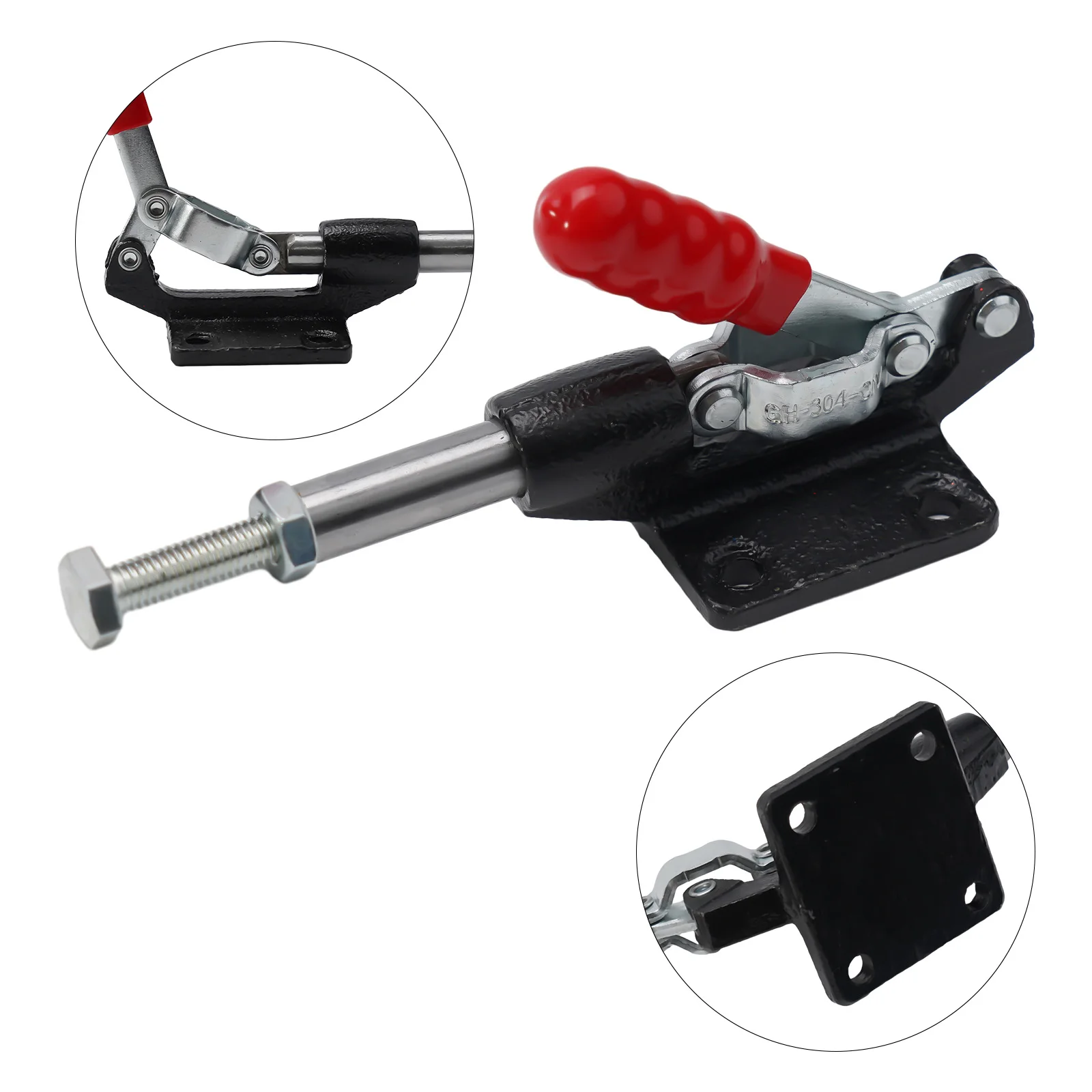 227kg-680kg Push Pull Type Toggle Clamp Quick Release Fixed Clamping 304C 305E Clamp Is Widely Used On Welding, Jigging