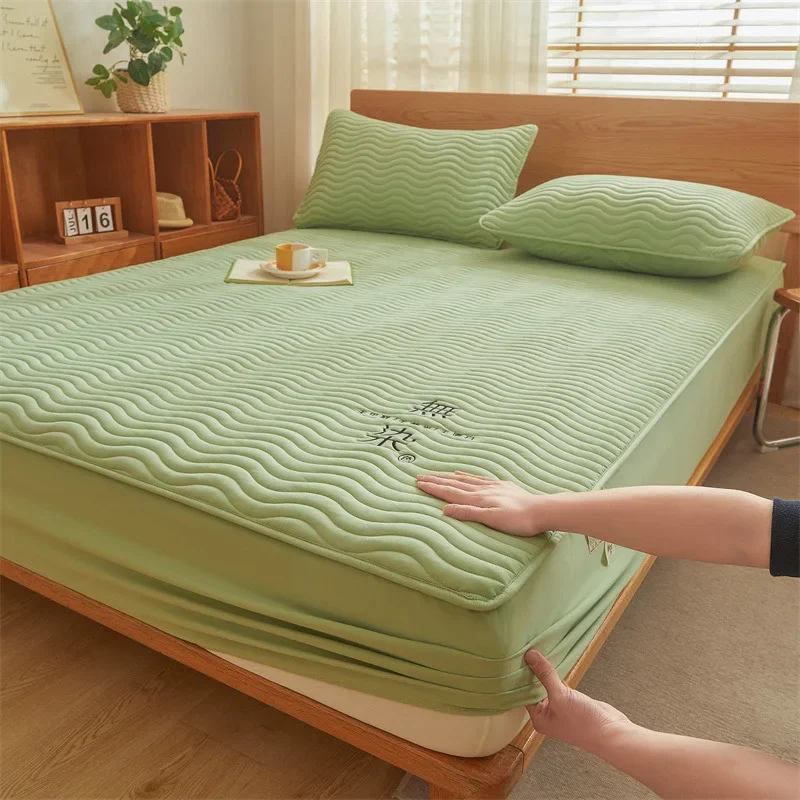 

2024 new Class A dye-free embroidered raw cotton soybean mattress thickened 360-degree three-dimensional package machine washed