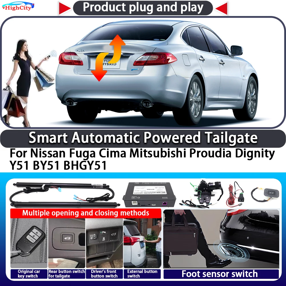 

For Nissan Fuga Cima Mitsubishi Proudia Dignity Y51 BY51 Smart Automatic Powered Tailgate Key Control Trunk Lift Power Tailgate