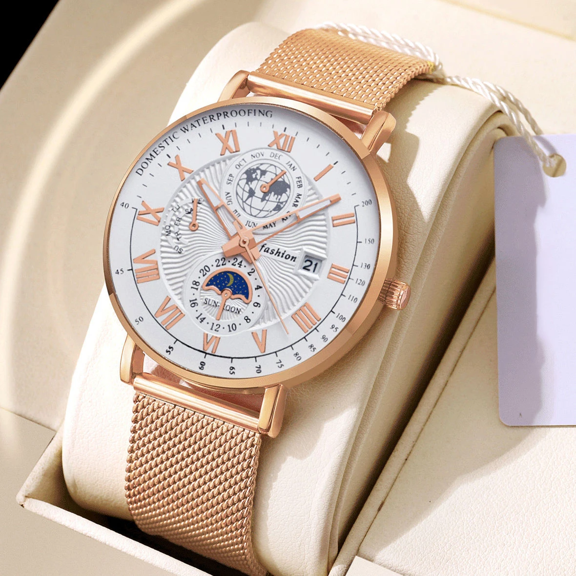 2025 Men Watch Fashion Top Luxury Sport Men's Wristwatch Waterproof Mesh belt Leather Date Quartz Watches Man clock reloj hombre