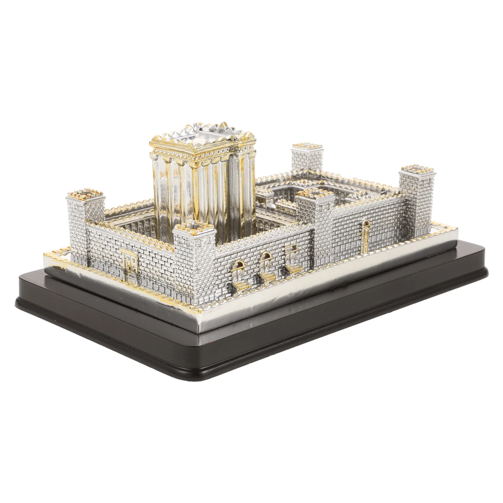 

Religious Jerusalem Temple Model for Desk Decor Resin Holy Temple Sculpture Church Desktop Decor Jerusalem Building Temple Figur