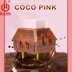 1/3/5pcs Kailh Coco Pink Box V2 Keyboard Switch RGB SMD Linear For Mechanical Keyboard Mx Stem 5pins PC POM Switches