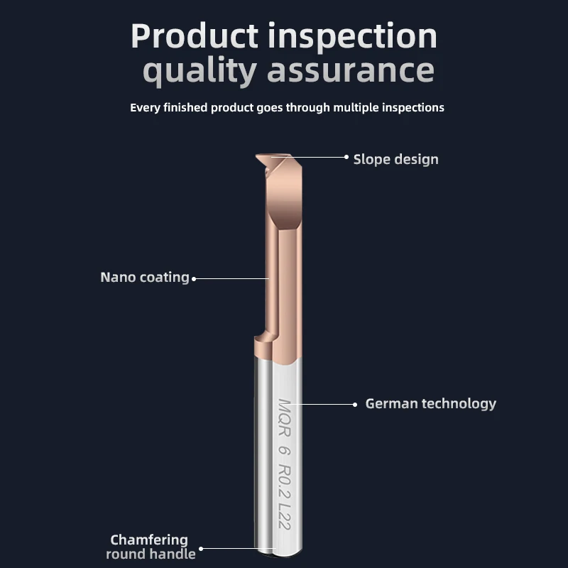 KaKarot MQR Boring Cutter for Boring Coated Carbide Mini Internal Lathe Turing Tool Copying Small Hole tungsten steel alloy