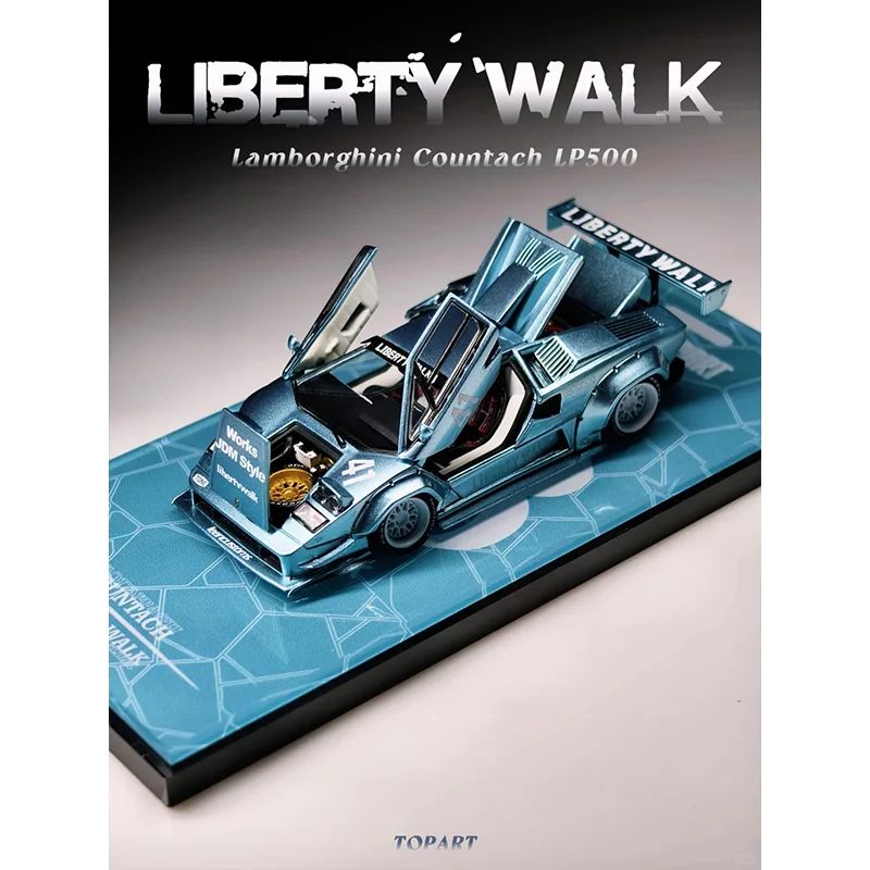 Tmcs 2026 Topart 1:64 Lamborghini Lbwk Countach Die-Cast Model Car