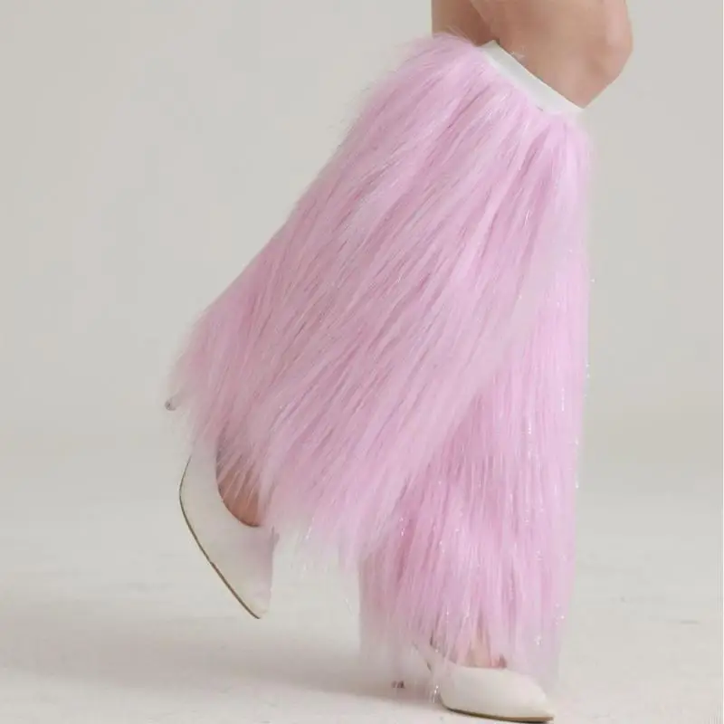 Kerst Beenwarmer Warme Pluche Beenhoezen Voor Vrouwen Tieners Meisje Festival Verzamelen En Toneelvoorstellingen Dressingup Y08E