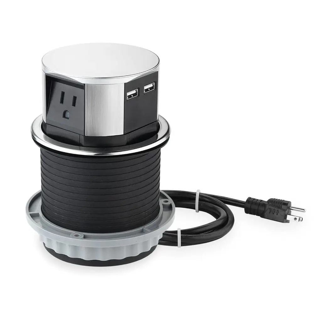 

Compact 3-Outlet Surge Protector with 2 USB Ports, 15A, Overload Protection, Splash-Resistant
