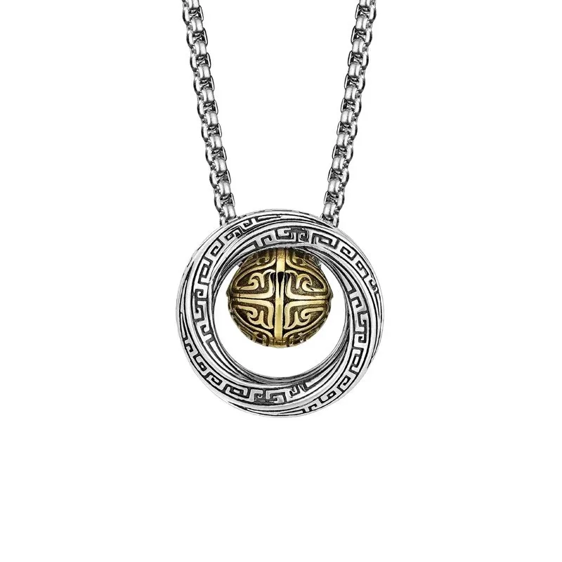 

Minimalist Mobius Ring Necklace, Polished Titanium Steel Pendant, Meaningful Eternal Love Gift, Anniversary Valentine's