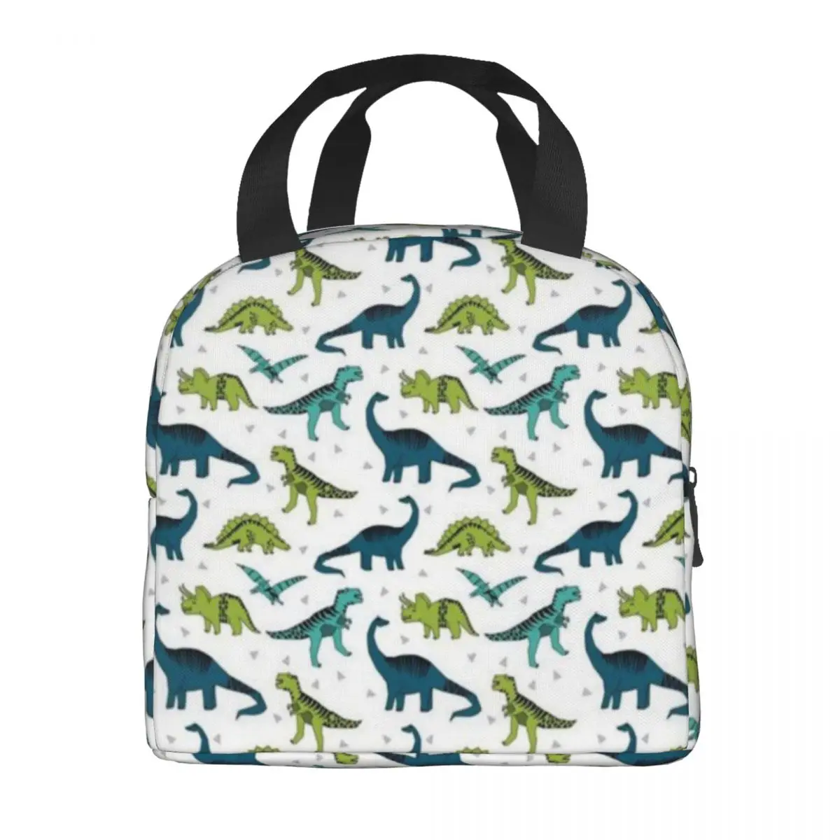 NOISYDESIGNS Dinosaur Print Lunch Bag Women Thermal Warm Cooler Insulated Lunch Box for Student School Work Picnic Food Tote Bag