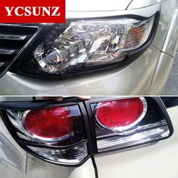Car Kits Headlight Tail Light Cover Trim For Toyota Fortuner Hilux Sw4 2012 2013 2014 Accessories Ycsunz