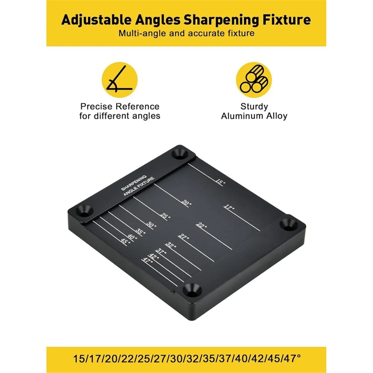 Woodworking Honing Guide Tools Chisel & Plane Blade Sharpening Kit Honing Guide,Angle Fixture, and Angle Gauge