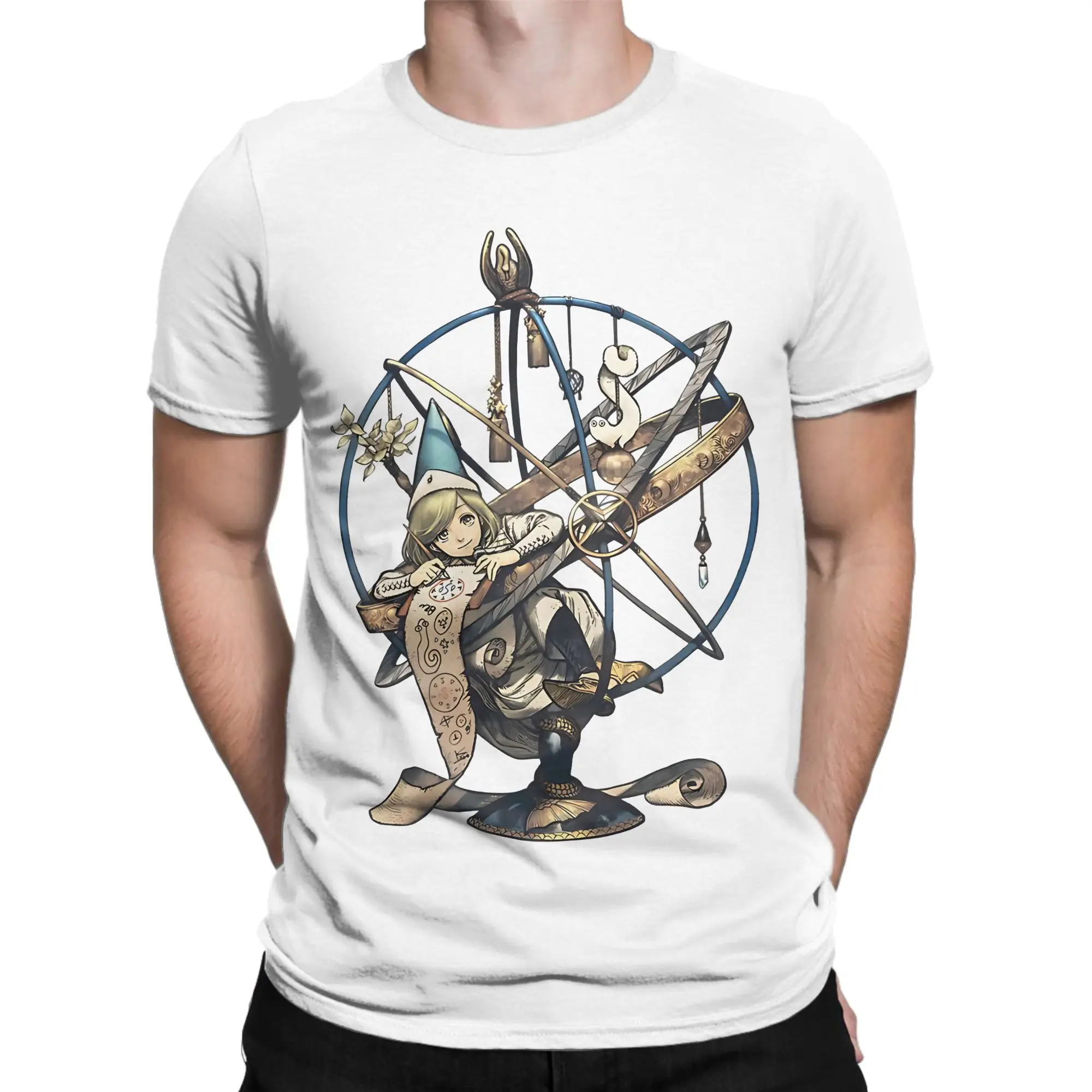 Oversized T-Shirt Summer Atelier Des Sorciers   Novelty T-Shirts Atelier Of Witch Hat Cotton Tshirt for Men Short Sleeve Tees