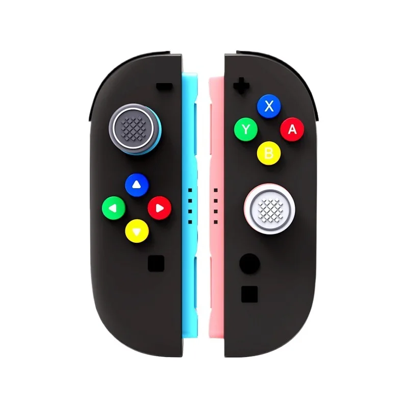 For Switch 2 (2025) NS2 Joy Con Controller Grip Button Caps Dpad Keys Accessories Silicone Thumb ABXY Sticker W7K0