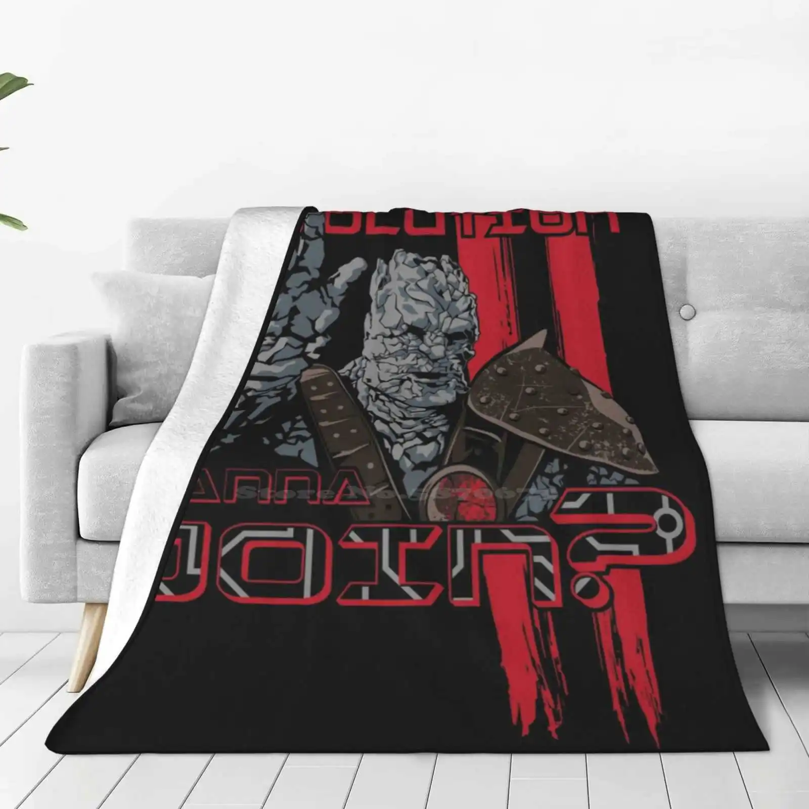 We'Re Revolting! New Selling Custom Print Flannel Soft Blanket Ragnarok Korg Movie Comic Revolution