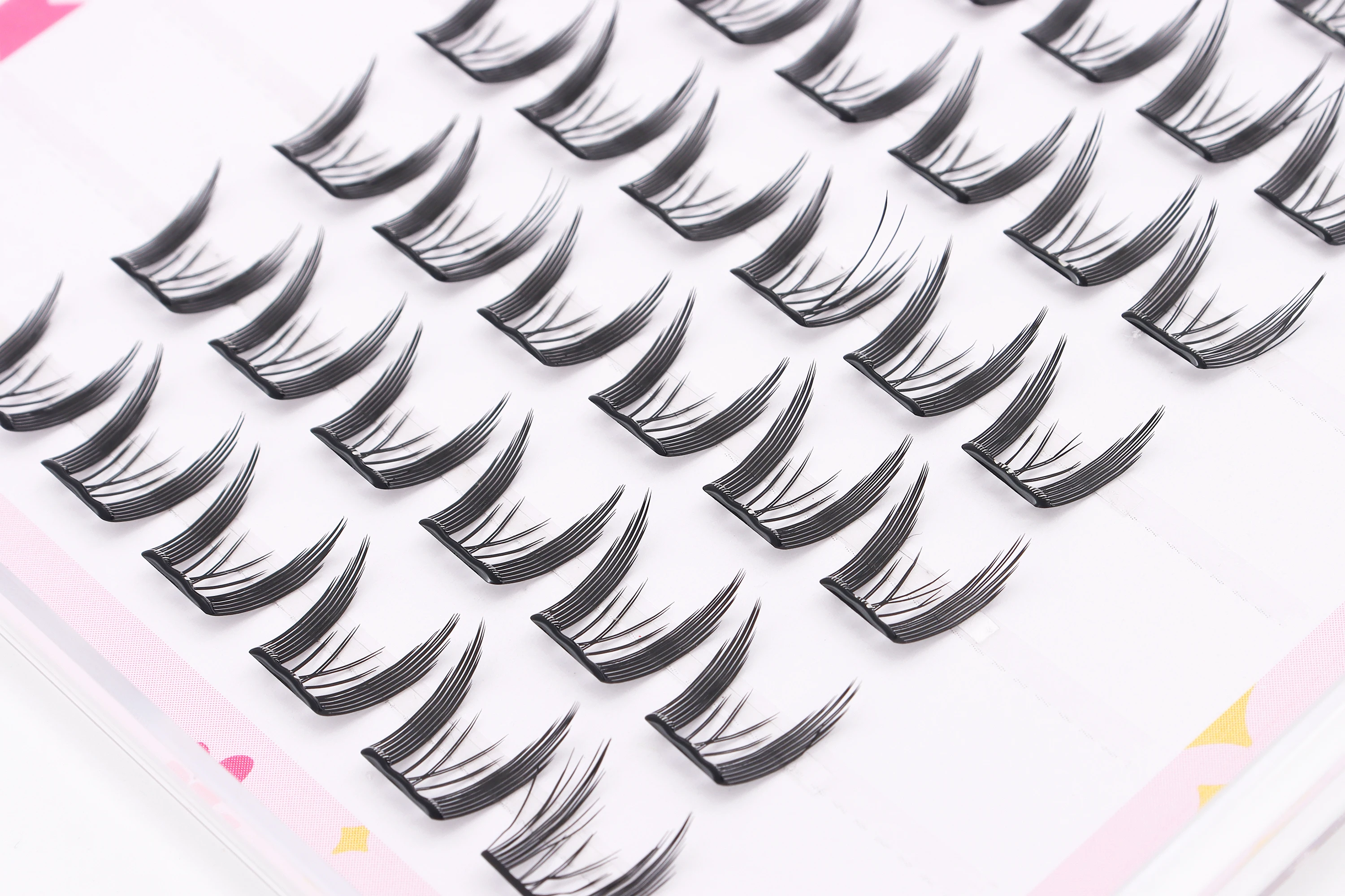 DINGSEN 10 Reihen Idol Lashes Selbstklebende Wimpern Natürliche Lange Anime Kleberfreie Cluster-Wimpern Make-up Korea Wimpern – Detail 12