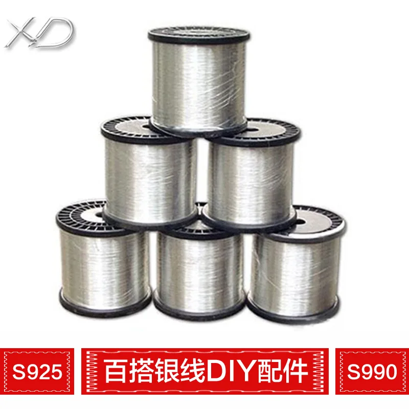 990 Silver Wire DIY Jewelry Silver Wire 925 Silver Accessories Silver Wire Accessories Processing Factory Direct Sales