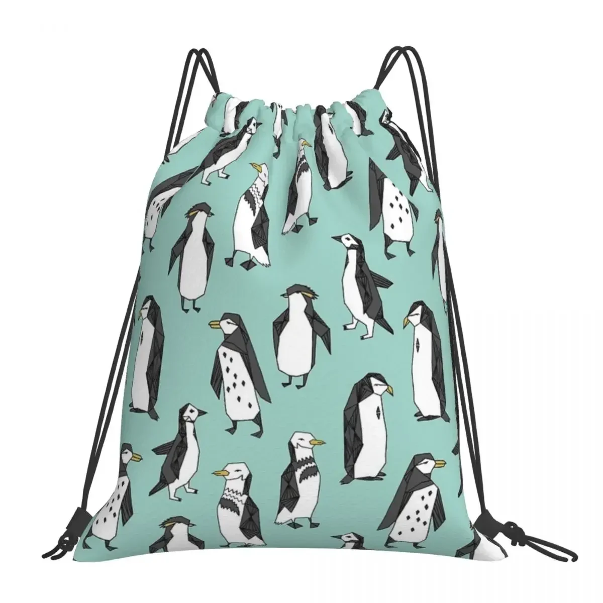 Penguin - Mint By Andrea Lauren Backpacks Multi-function Portable Drawstring Bags Sports Bag Book Bags For Man Woman Students