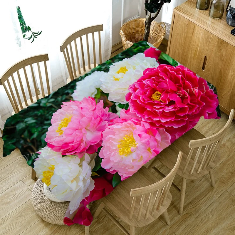 Desktop Home Dining Table Tablecloth Living Room Kitchen Dining Room Decoration Rectangular Antifouling Tablecloth Holiday Gift