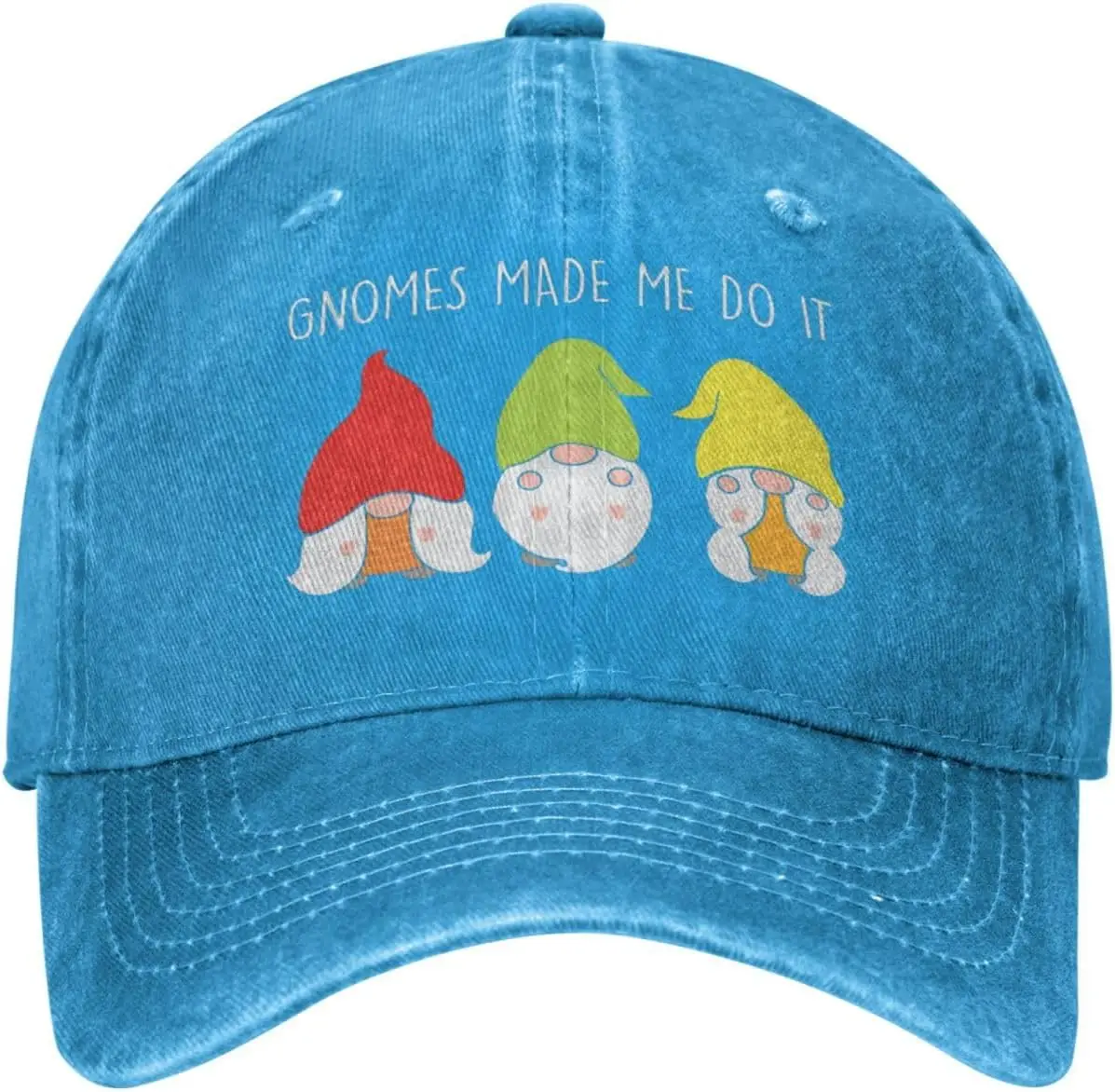 Gnomes Mades Me Do It Hat for Men Baseball Hat Trendy Hats