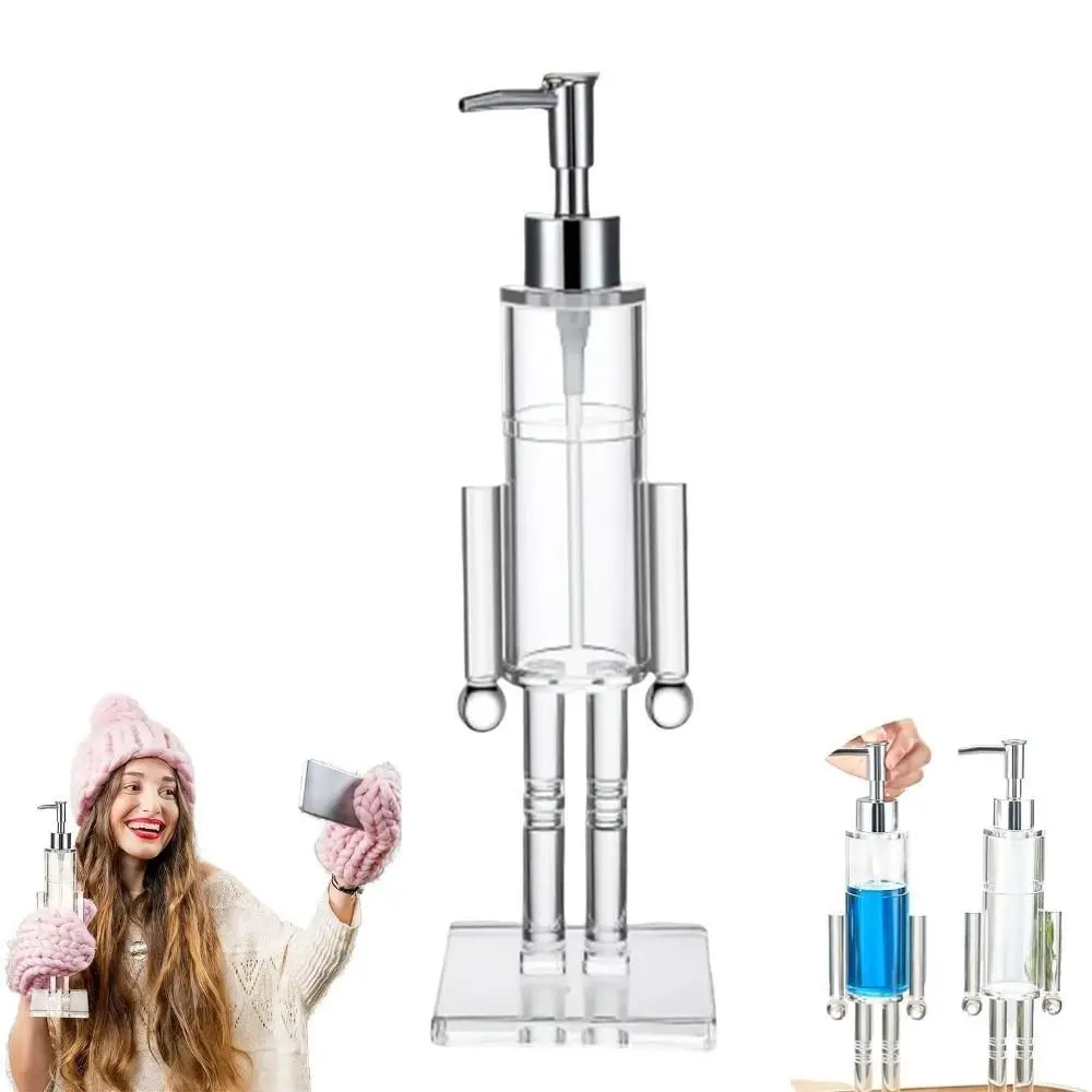 

Transparent Nutcracker Soap Dispenser Acrylic Refillable Christmas Hand Soap Bottle Home Kitchen Accessories Decor Soap Bottle