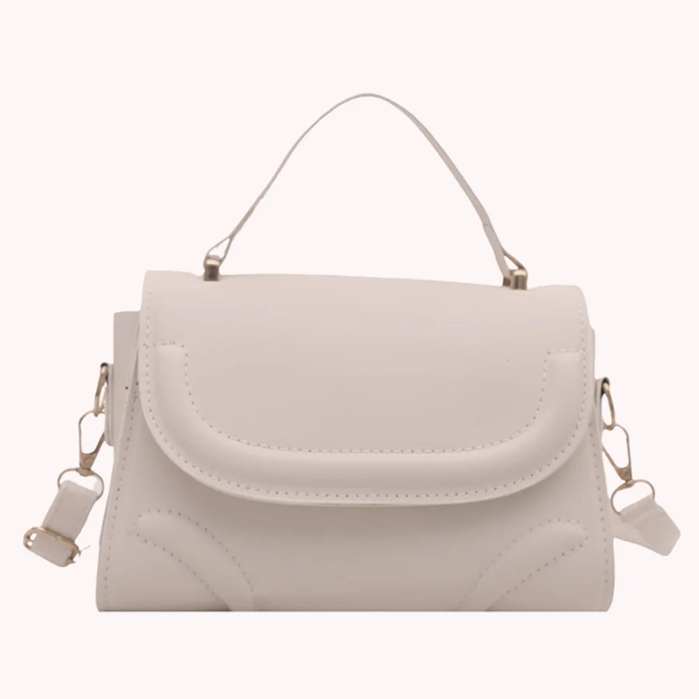 

Shoulder Bag for Women with Inner Pocket Crossbody Bag PU Leather Solid Color Messenger Bag Trendy Satchel Purse