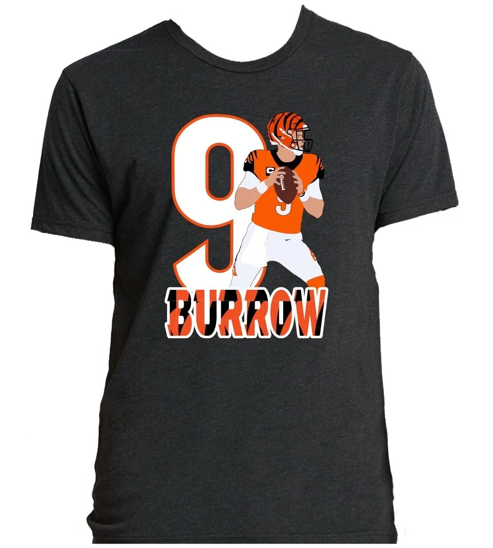 Joe Burrow 9 Jersey TRIBLEND Shirt T-Shirt