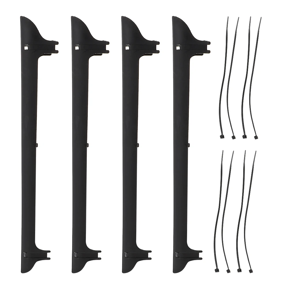 

8 Sets Bike Chain Protector Durable Practical Long Lasting Quick Installation Black Sticker Rack Guard Child Adult Cover Prevent