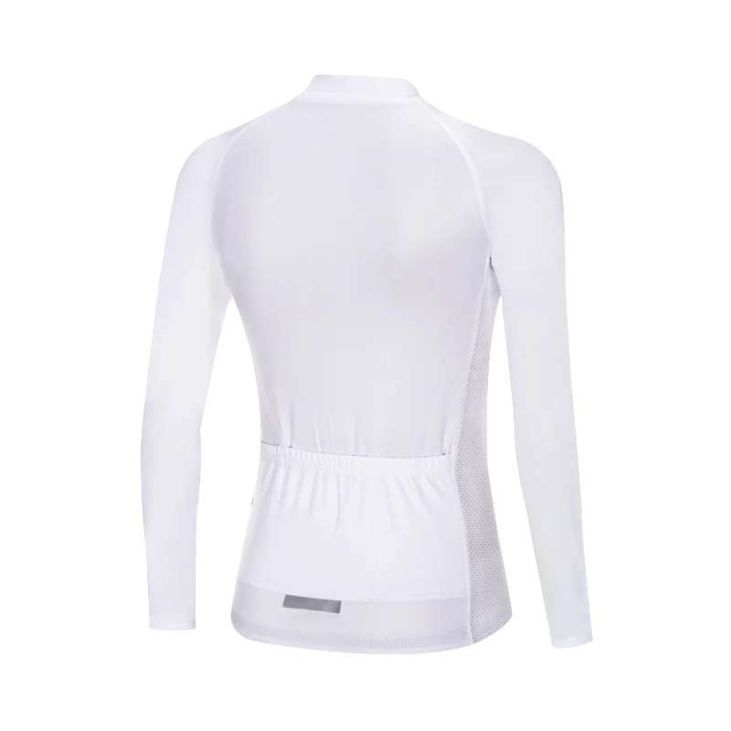 Women Cycling Jersey Long Sleeves Women White Bicycle Jersey Team Summer Premium Anti UV Cycle Clothes