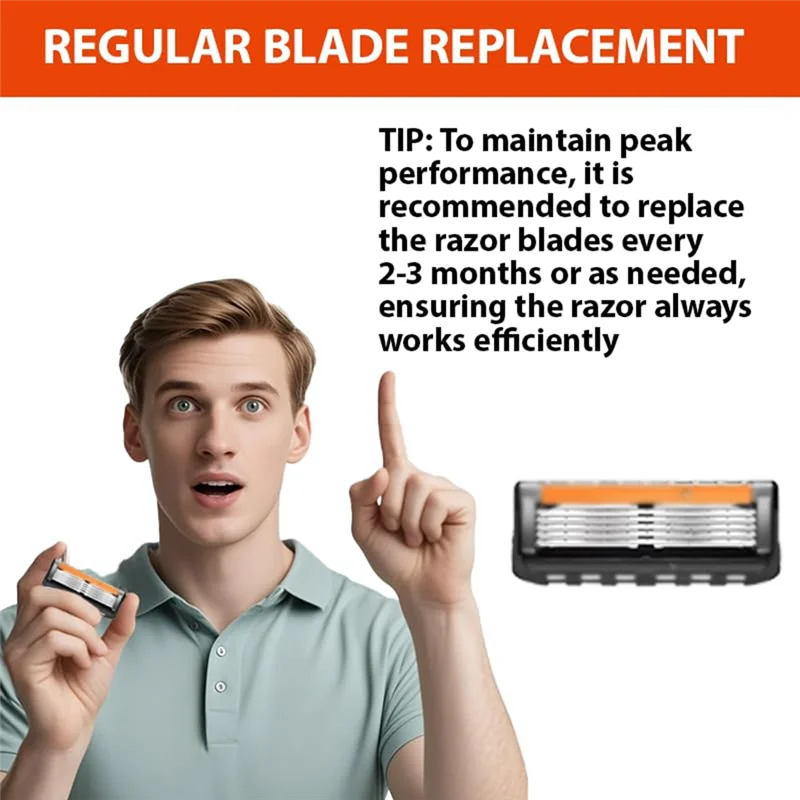 

【Shop-Now】Replacement Cartridge Set-For GL-Fusion 5 Style Razors 36Pcs 5-Layer Stainless Steel Razor Blade Refills For Men