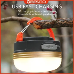 1800mAh USB Rechargeable Portable Flashlight Camping Equipment Lights LED Lantern Table Lamp Outdoor Hiking Night Hanging