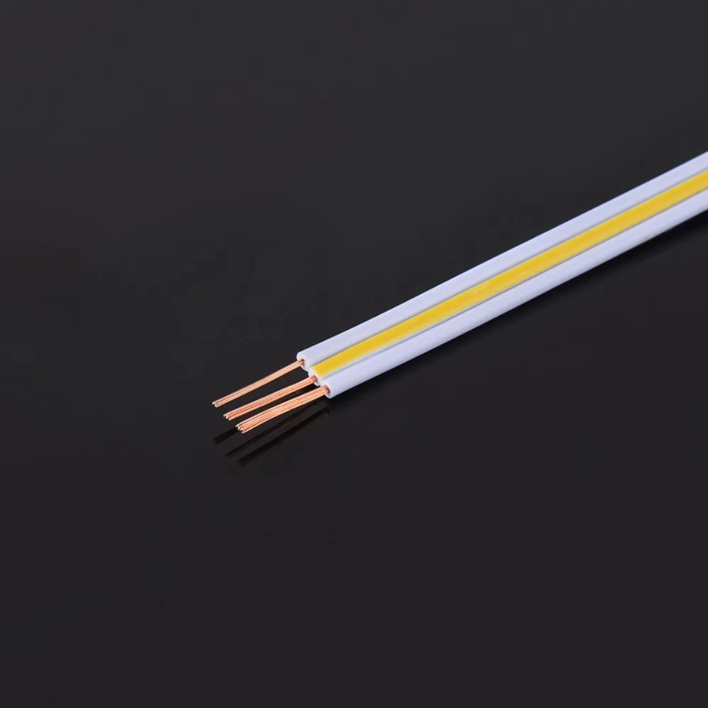 2pcs PVC Plastic LED Lamp Connecting Wire Copper 3Pin T5 Tube Male and Female Connecting Wire Extension Wire White