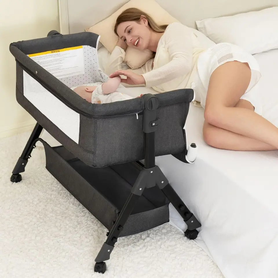 Portable 3 in 1 Baby Bassinet with Wheels