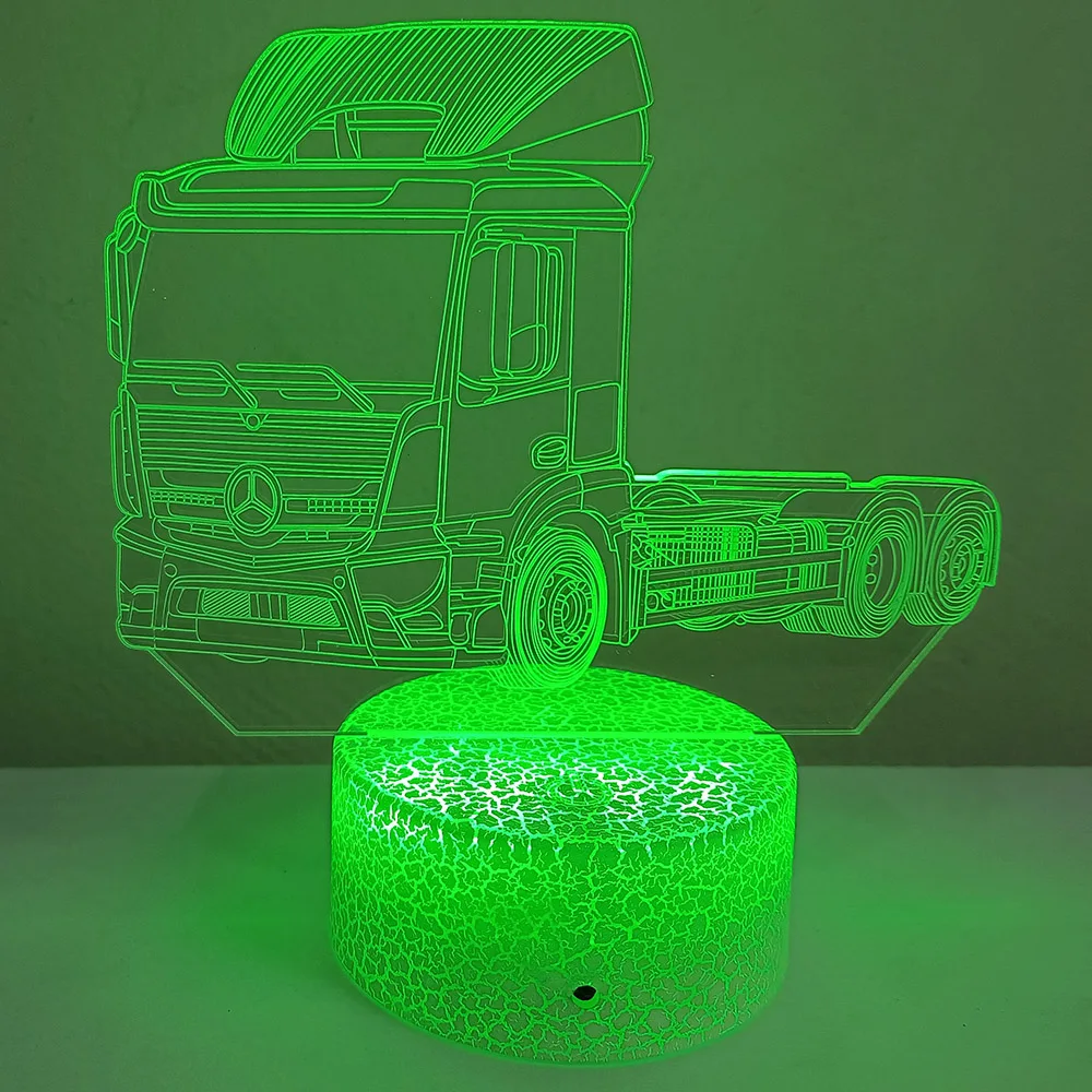 2025 New Construction Vehicles 3D Lamp with Touch & Remote Control, 16 Adjustable Colors, CE / Rohs Certified – Fast Shipping