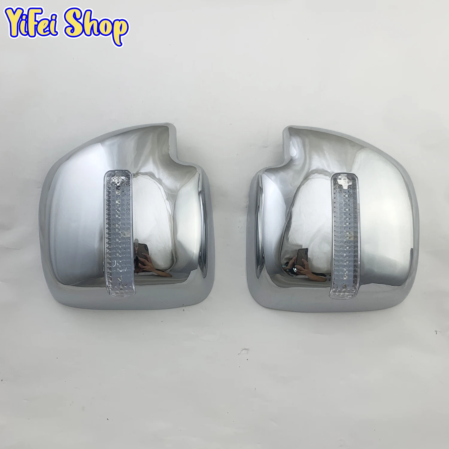 2pcs Car ABS Chrome Rearview Accessories Plated Trim For Suzuki APV Van Arena GX 2005 2006 2007 2008 Door Mirror Cover With LED