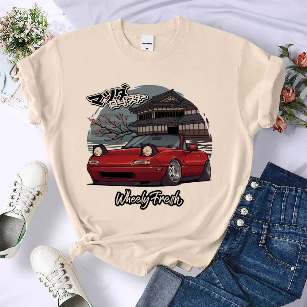 Miata Tee women summer Y2K streetwear t shirt female y2k harajuku clothing