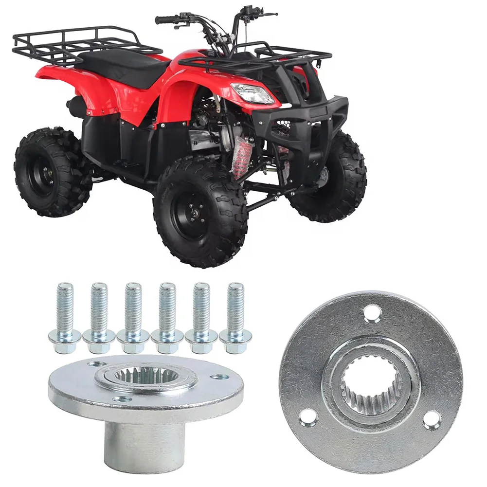 

Ступицы оси заднего колеса 3 шпильки 24 мм 23T SplineE для ATV Quad Buggy Go Kart Запасная часть, совместимая с мотоциклами для грязи 70cc 250cc