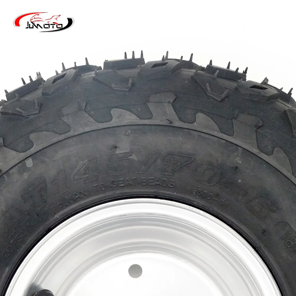 6 Inch Rim 3*8.5mm 145/70-6 Off Road Wheel Tire Fit For 49cc 50cc 110cc Electric ATV Scooter Buggy Go kart Bike Vehicle Parts