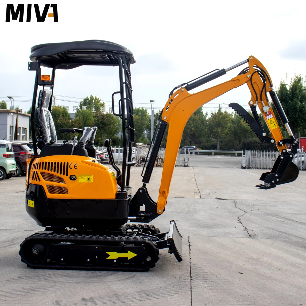 New 2ton Mini Bagger Small Excavator Garden Home Use Kubota Engine Crawler Digger Farm Minibagger 1.8 Ton Hydraulic Micro Kopark