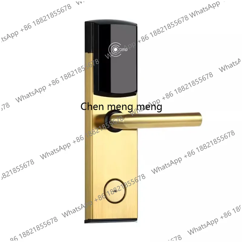 Hotel, card lock wooden door, guest room, smart electronic access control hotel magnetic card induction lock