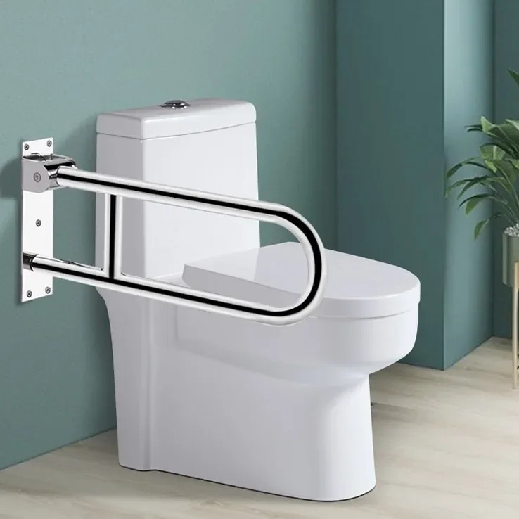 Stainless Steel Folding Grab Bar, Bathroom Safety Rails, Elderly Toilet Handrail, Hotel and Disabled, High Quality