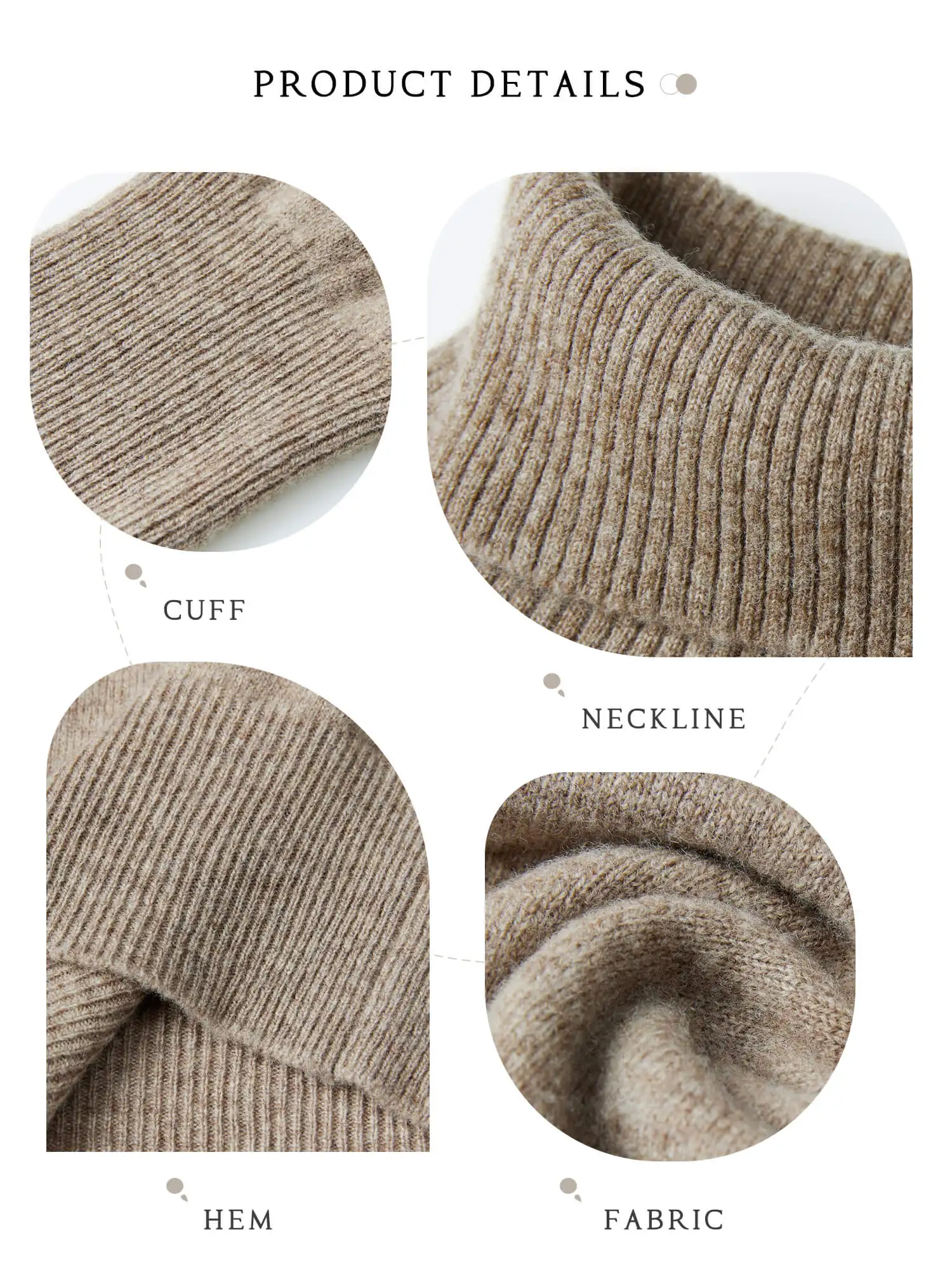 Gestrickte Pullover Kaschmir Pullover frauen 100% Merino Wolle Rollkragen Mode Pullover Winter Herbst Jumper Top Weibliche Kleidung – Detail 40