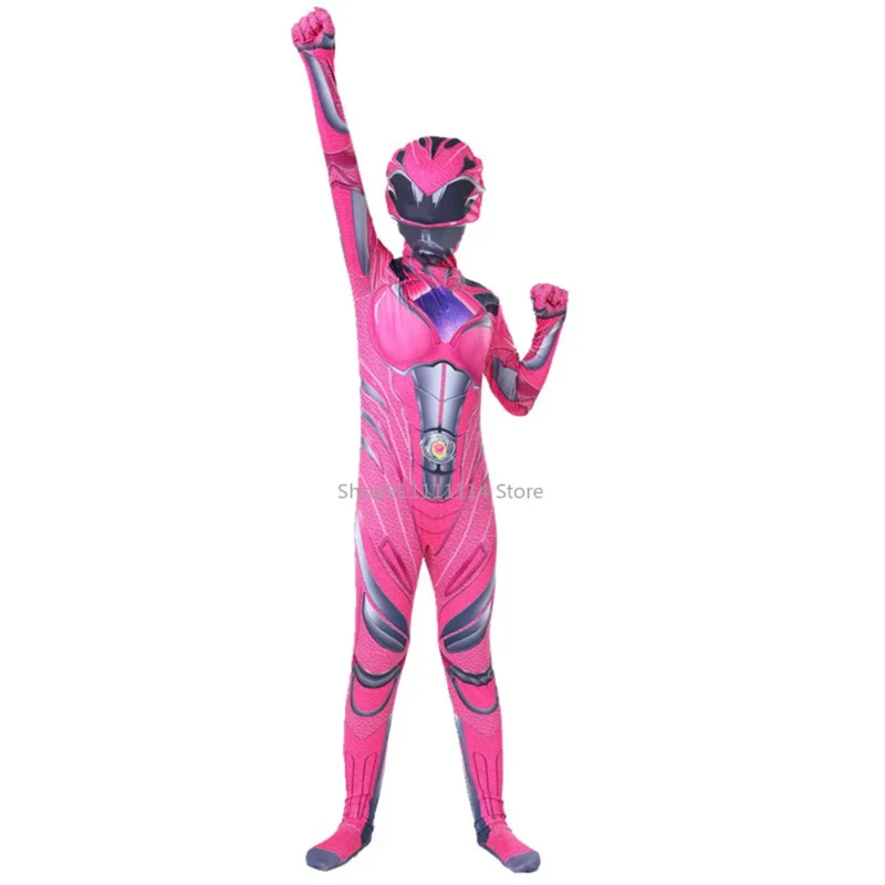 Costume Red Rfinds pour enfants, Power Boy, Smile Hero, Mecha Five Beast, Combinaisons pour enfants, Masque pour enfants, ixde carnaval, Combinaisons d'Halloween, UY